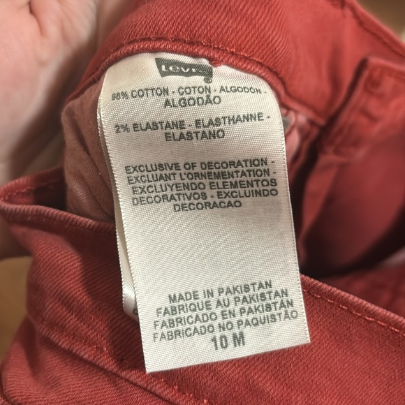 Levi’s Jeans- 505 Straight Leg, Red - Picture 4 of 4